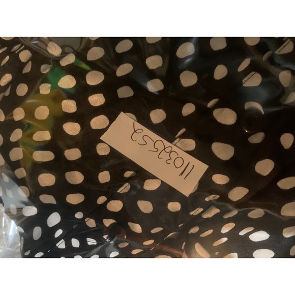 Kathie Lee Woman Black White‎ Polka Dot Button Up Long Sleeve Shirt Plus 22/24 - Picture 8 of 8